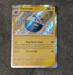 Electrode 134/091 Paldean Fates Baby Shiny Rare Holo Pokemon Card NM TCG (PAF) - Image 1