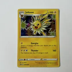 Jolteon SWSH094 Sword & Shield Cosmos Holo Black Star Promo Pokemon TCG Card - Image 1
