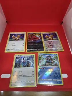 Pokemon Holo Card Lot x5 - Lugia, Eevee, Amazing Rare Yveltal - NM - Image 1