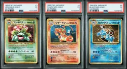 PSA 1 Pokemon Card Venusaur Charizard Blastoise 3 6 9 CD Promo Trio Set Japanese - Image 1