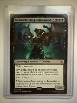 MTG Razaketh, the Foulblooded Hour of Devastation Regular Mythic NM - Image 1