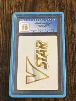 2022 Pokemon Brilliant Stars CGC PERFECT 10 Vstar Insert Card With Guard! Pop 1 - Image 1