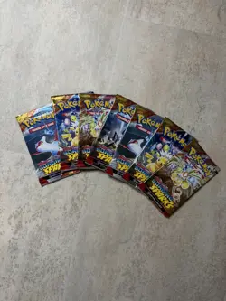 S&V Surging Sparks 7 Sealed Booster Packs Pokemon TCG Scarlet Violet - Image 1