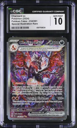 CGC 10 GEM MINT Charizard ex #234 SIR Special Illustration Paldean Fates Pokemon - Image 1