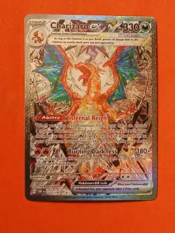 Damaged Pokemon Obsidian Flames Charizard ex 223/197 Special Illustration Rare - Image 2
