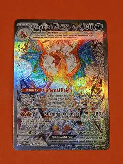 Damaged Pokemon Obsidian Flames Charizard ex 223/197 Special Illustration Rare - Image 3