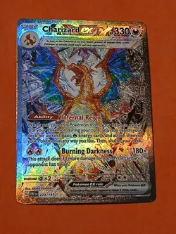 Damaged Pokemon Obsidian Flames Charizard ex 223/197 Special Illustration Rare - Image 4