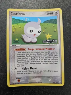 Pokemon EX Delta Species Castorm Stamped Reverse Holo 34/113 NEAR MINT - Image 1