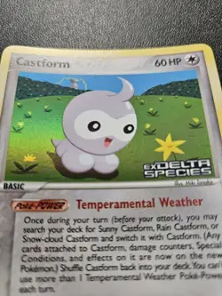 Pokemon EX Delta Species Castorm Stamped Reverse Holo 34/113 NEAR MINT - Image 2