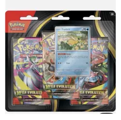 Pokemon TCG Mega Evolution 3 Pack Blister In hand - Image 1