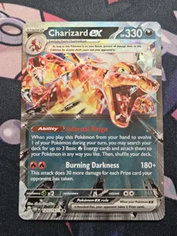 Charizard ex 125/197 Double Rare Holofoil Obsidian Flames Pokemon TCG LP-NM - Image 1