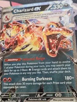 Charizard ex 125/197 Double Rare Holofoil Obsidian Flames Pokemon TCG LP-NM - Image 2