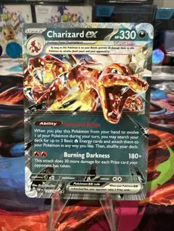 Charizard ex - 125/197 Double Rare Obsidian Flames Pokemon TCG - Image 1