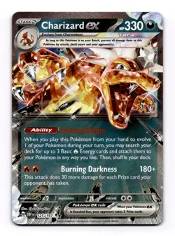 Charizard ex 125/197 Double Rare Obsidian Flames Pokemon TCG Full Art MINT - Image 1