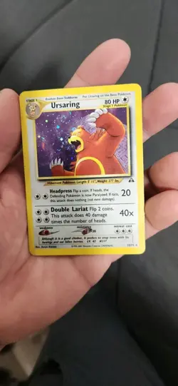 Pokemon Ursaring 15/75 Neo Discovery Holo - HEAVY PLAY/DMG - Image 1