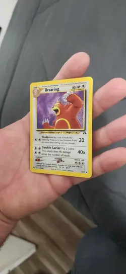 Pokemon Ursaring 15/75 Neo Discovery Holo - HEAVY PLAY/DMG - Image 2