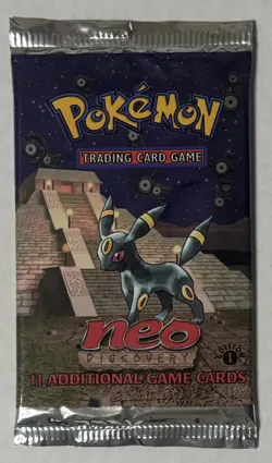 2001 Neo Discovery 1st Edition Sealed Booster Pack Pokemon “Heavy” 21.14g - Image 1