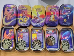 Pokemon TCG Kanto Power Mini Tins - Complete Art Set - All 5 Mini Tins - Empty - Image 2