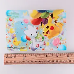 Pikachu Togetic Shaymin - Pokemon Center 20th Anniversary Clear Card Nintendo - Image 2