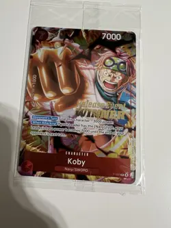 One Piece TCG P-092 Koby Pre Release Winner Card Promo English Card - SEALED - Image 2