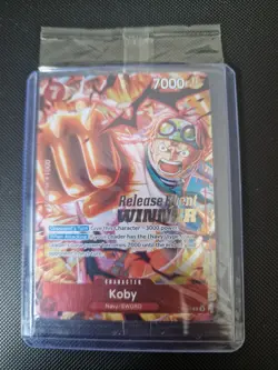 One Piece TCG P-092 Koby Pre Release Winner Card Promo English Card - SEALED - Image 1