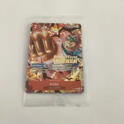 Koby P-092 Pre Release Event Winner Promo Card Sealed English One Piece TCG - Image 1