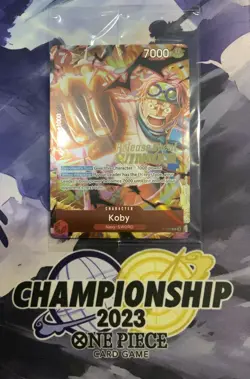 One Piece TCG P-092 Koby Pre Release Winner Card Promo English Card - Image 1