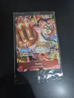 One Piece TCG P-092 Koby Pre Release Winner Card Promo English Card - Image 1