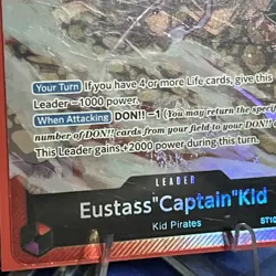 One Piece Card Game Eustass"Captain"Kid ST10-003 L Leader Foil Karte TCG Manga - Image 3