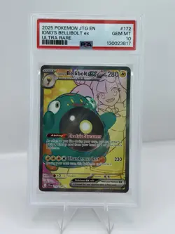 PSA 10 Ionos Bellibolt EX 172/159 Journey Together Ultra Rare Full Art Pokemon - Image 1
