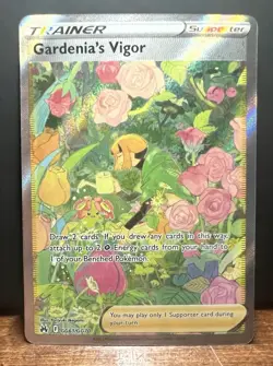 Gardenia's Vigor GG61/GG70 Pokemon TCG Crown Zenith: Galarian Gallery Holo NM - Image 1