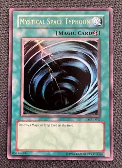 Yugioh Mystical Space Typhoon Unlimited Edition Ultra Rare MRL-047 MP - Image 1