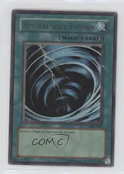 Mystical Space Typhoon (Ultra Rare) YuGiOh Magic Ruler #MRL-047 2002 - Image 1