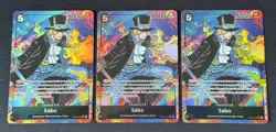 (3x) One Piece Sabo Alternate Art OP04-083 Kingdoms of Intrigue Alt Art NM - Image 1