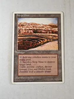 Strip Mine MTG Core Set 4th Edition Regular Magic the Gathering Moderately Play - Image 3