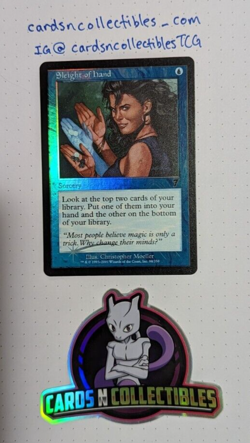 MTG Magic the Gathering English 7th Edition - Sleight of Hand FOIL - Image 1