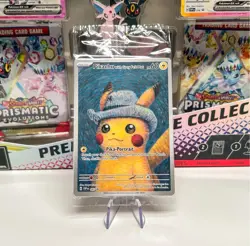 Pikachu with Gray Felt Hat Van Gogh Promo SVP #085 Pokemon Sealed 2X - Image 3