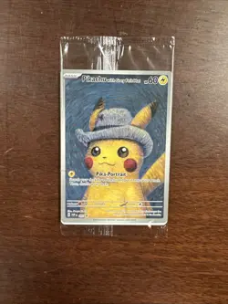 Pikachu with Gray Felt Hat Van Gogh Promo SVP #085 Pokemon Sealed - Image 1