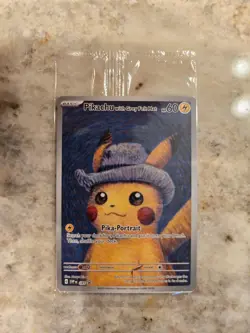 Pikachu with Gray Felt Hat Van Gogh Promo SVP #085 Pokemon Sealed - Image 2