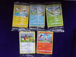 Pokemon Futsal On The Ball Football set, 5 Promo cards all Sealed - Image 1