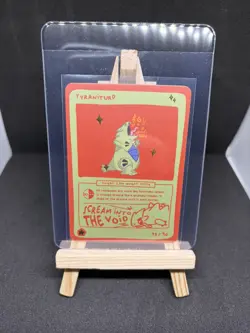 Pokedoodles Tyraniturd 43/90 - Rare Card - Pokemon Tyranitar Fan Art - Image 1