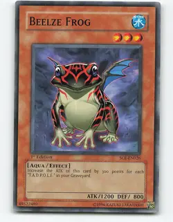 Beelze Frog #SOI-EN026 1st Edition Yugioh Card - Image 1