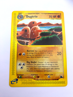 Pokemon Card - Non-Holo Dugtrio 52/144 Skyridge *EX* e-Card Common - Image 1