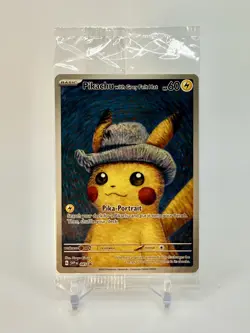 Pikachu with Gray Felt Hat Van Gogh Promo SVP #085 Pokemon Sealed - Image 1