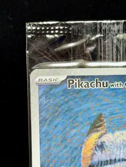 Pikachu with Gray Felt Hat Van Gogh Promo SVP #085 Pokemon Sealed - Image 2