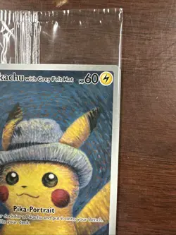 Pikachu with Gray Felt Hat Van Gogh Promo SVP #085 Pokemon Sealed - Image 3