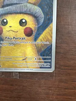 Pikachu with Gray Felt Hat Van Gogh Promo SVP #085 Pokemon Sealed - Image 4