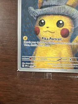 Pikachu with Gray Felt Hat Van Gogh Promo SVP #085 Pokemon Sealed - Image 5