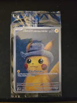 Pikachu with Gray Felt Hat Van Gogh Promo SVP #085 Pokemon Sealed - Image 1