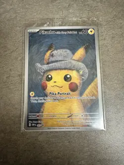 Pikachu with Gray Felt Hat Van Gogh Promo SVP #085 Pokemon Sealed - Image 1